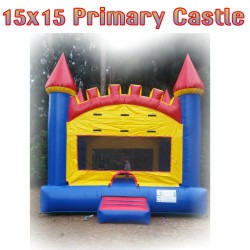 15x15 Primary Color Castle Bounce House