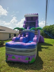 22 Foot Purple Tsunami Water Slide