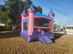 13x13 Midevil Pink Castle Bounce House